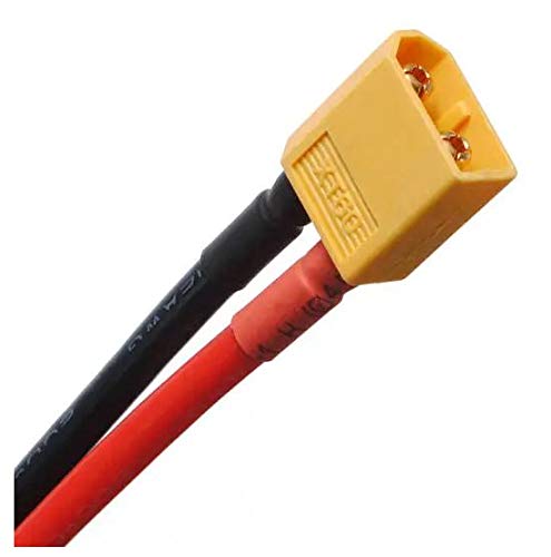 Yellow XT60 Lipo Pigtail 16AWG Wire