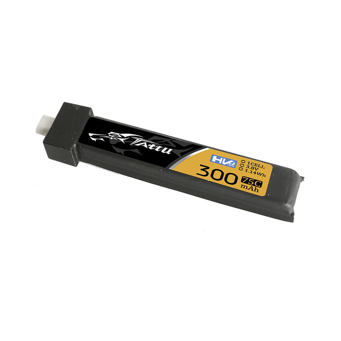 Tattu 300mAh 3.8V High Voltage 75C 1S1P Lipo Battery Pack With BT 2.0 Plug