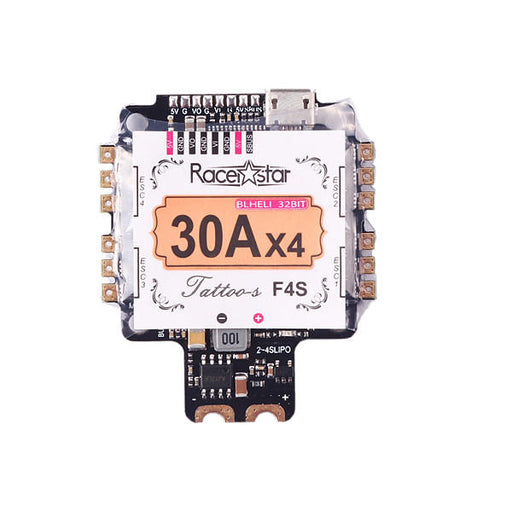 Racerstar TattooF4S 30A BLHELI_32 4in1 ESC 5V BEC w/ F4 Flight Controller AIO OSD Current Sensor for RC Drone