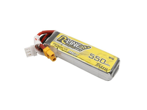 Tattu R-Line 550mAh 7.4V 95C 2S1P Lipo Battery Pack With XT30 Plug