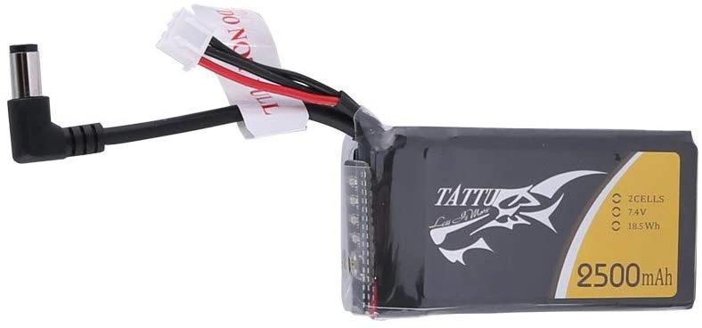 Tattu 2500mAh 2S1P Fatshark Goggles Lipo Battery Pack with DC5.5mm Plug