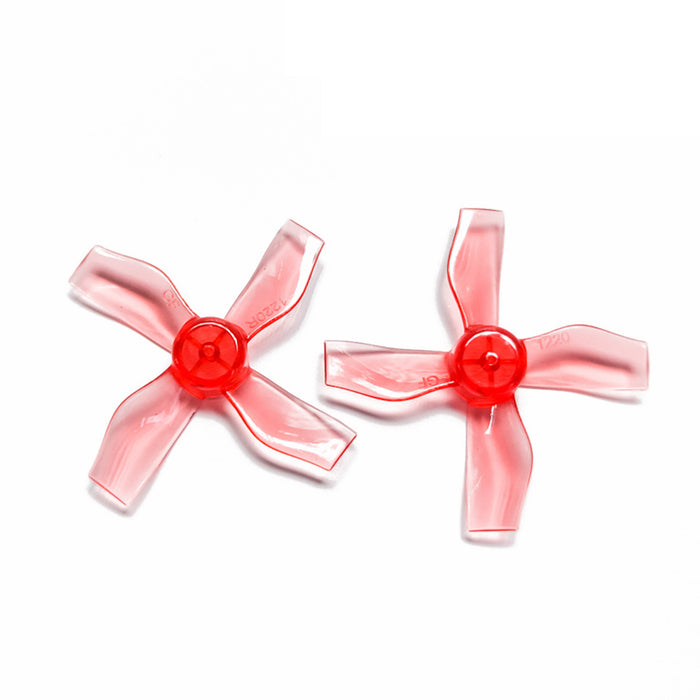 4 Pairs Gemfan 1220 1.2x2.0x4 31mm 0.8mm Hole 4-blade Propeller