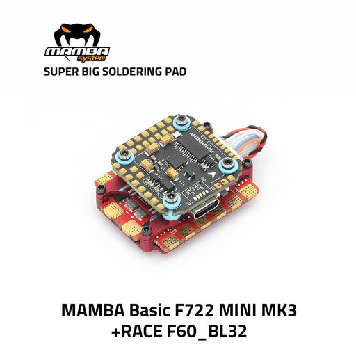MAMBA RACE F722 Mini MK3 60A 3-6S 32bit Flight Controller Stack 20*20mm/M2
