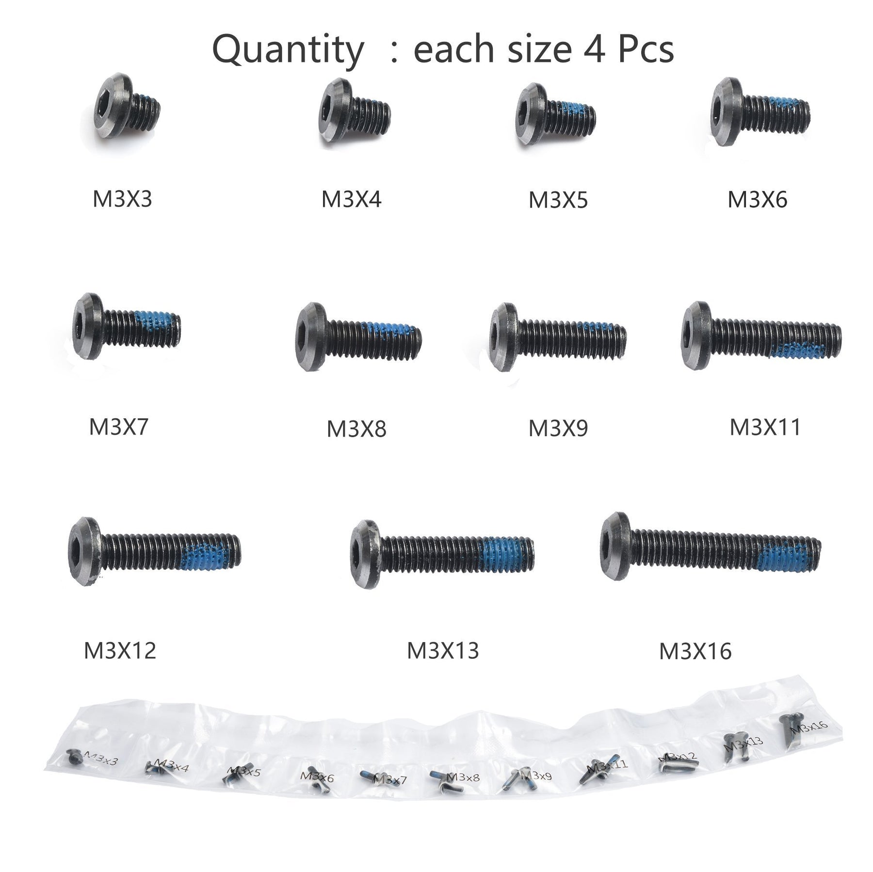 M3 SCREWS PACK