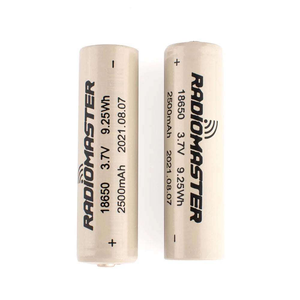 RadioMaster 18650 2500mAh 3.7V Battery (2pcs)