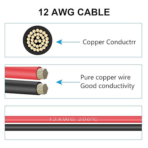 XT60H-F Plug 1m Long 12AWG Wire