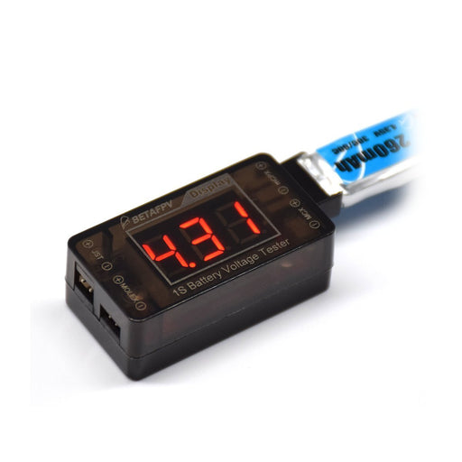 BETAFPV 1S LiPo Battery Tester Voltage Checker for Tiny Whoop Blade Inductrix Battery