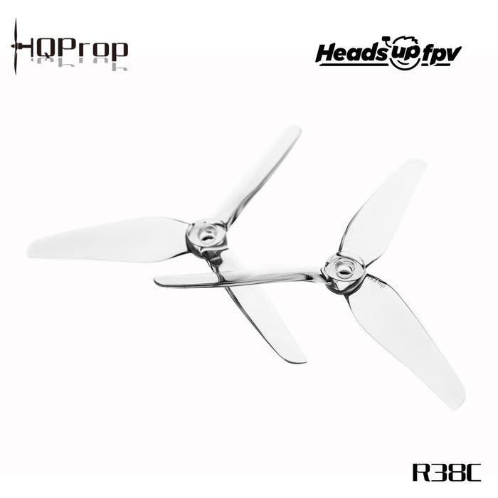 HeadsUp Racing Prop R38C Clear (2CW+2CCW)-Poly Carbonate