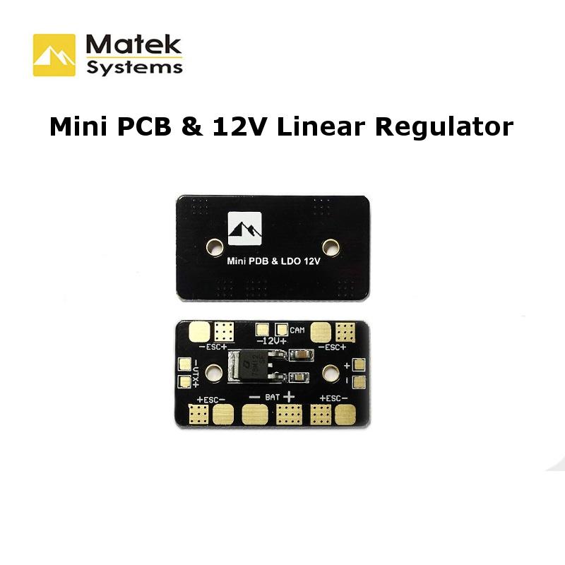 Matek Mini PDB Power Distribution Board With 12V Linear Voltage Regulator For FPV Multicopter